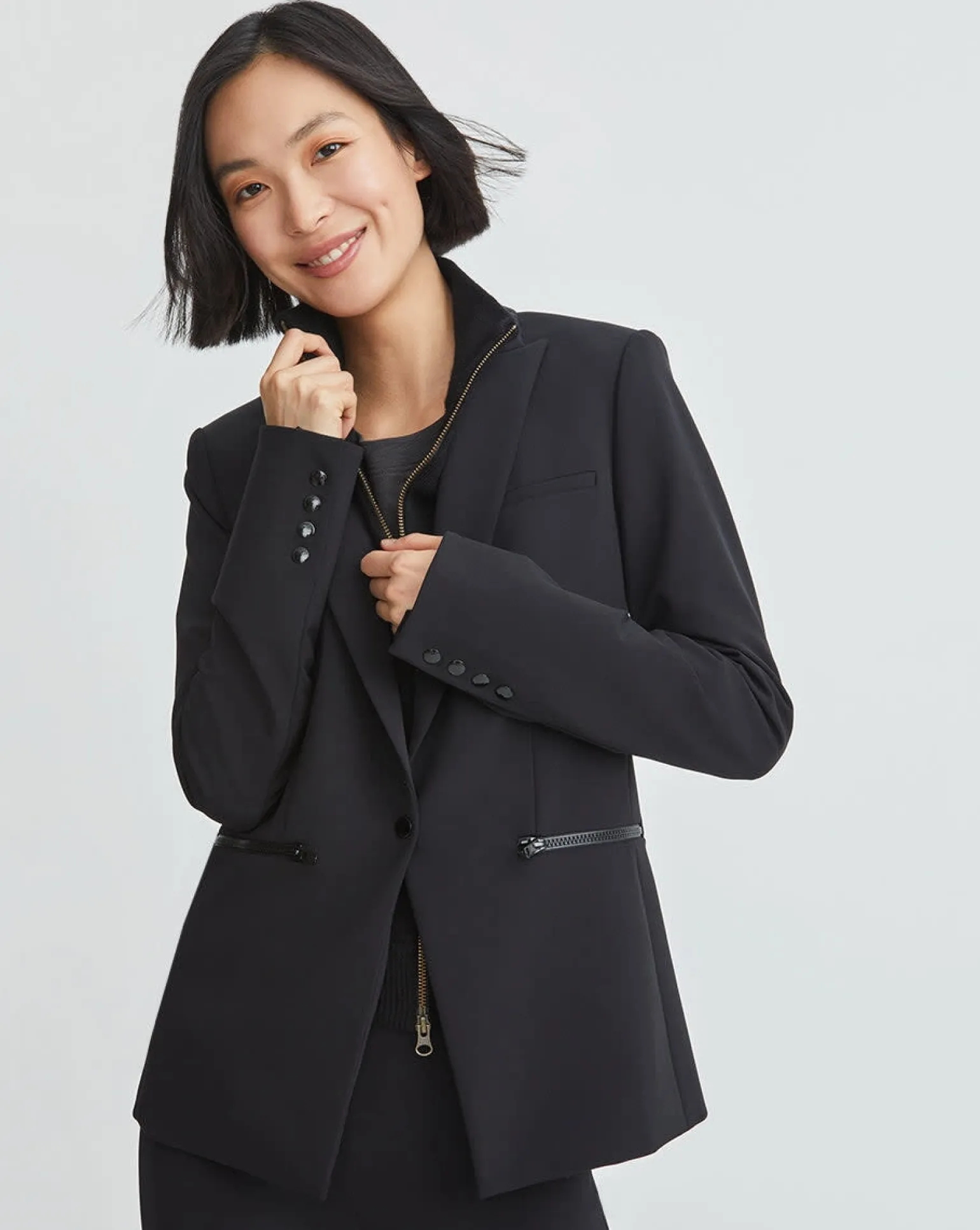 Scuba Dickey Jacket in Black