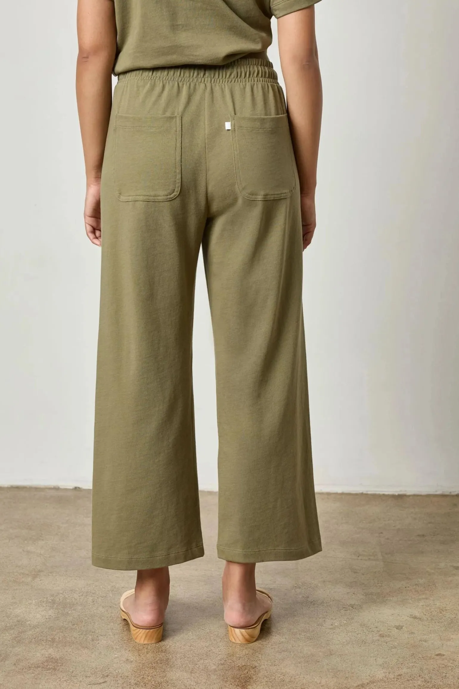 Seamed Wide Leg Pant Kelp