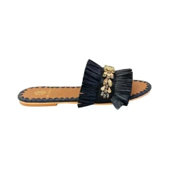 Semira Raffia Black