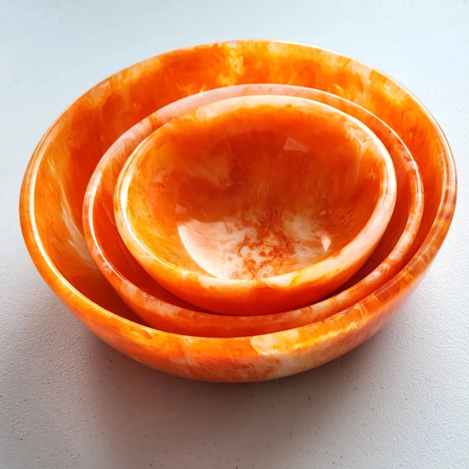 Serving Bowls Set of 3 Orange