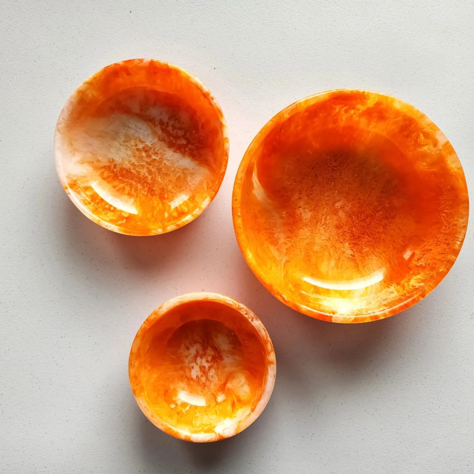 Serving Bowls Set of 3 Orange
