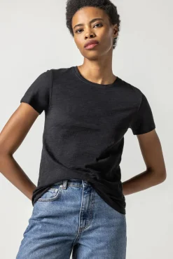 Short Sleeve Crewneck Black