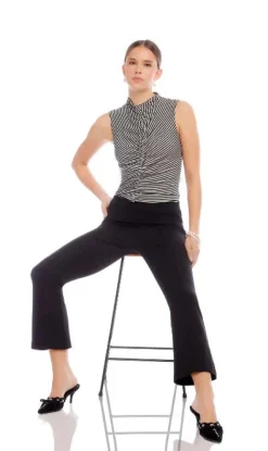 Sigourney Pintuck Pants Navy