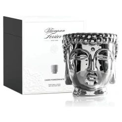 Silver Buddha Candle