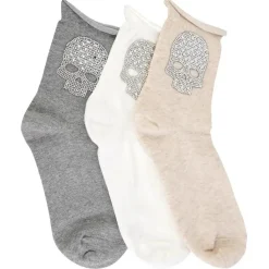 Skull Socks White