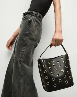 Small Grommet Feedbag Black/Gold