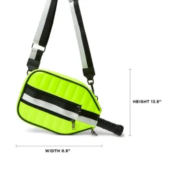 Sporty Pickleball Crossbody Neon Yellow