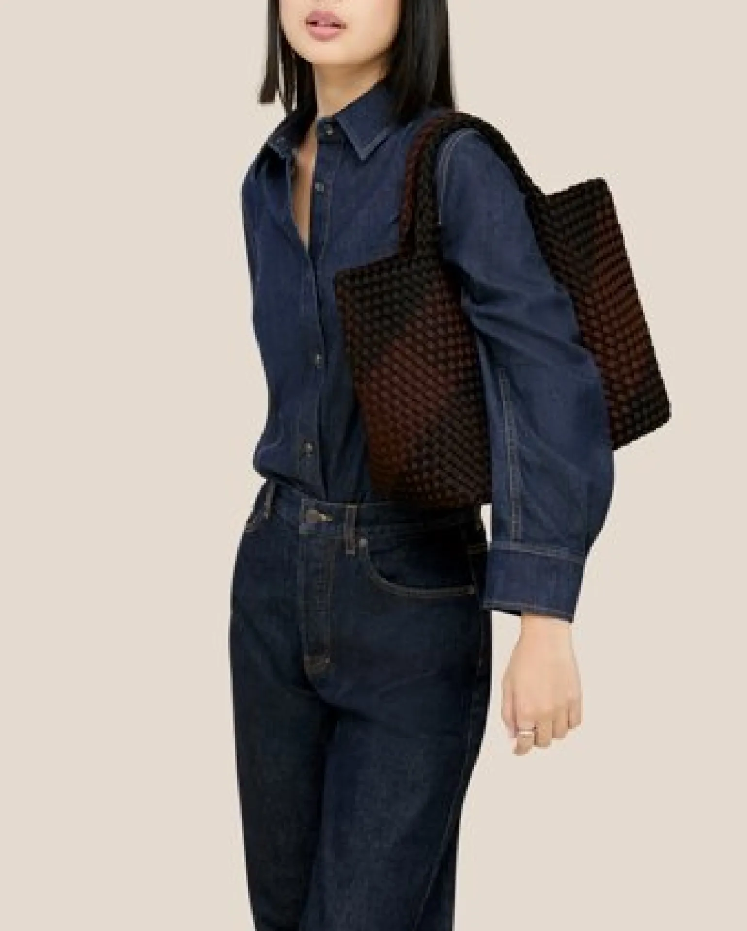 St. Barths Medium Tote Plaid Siena