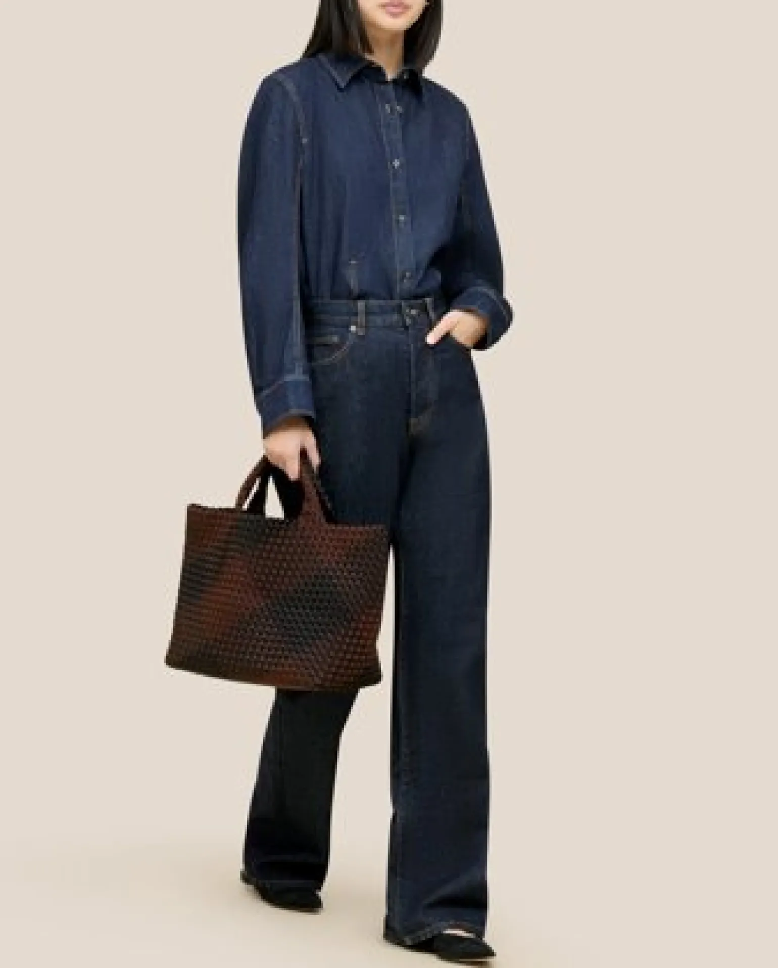 St. Barths Medium Tote Plaid Siena