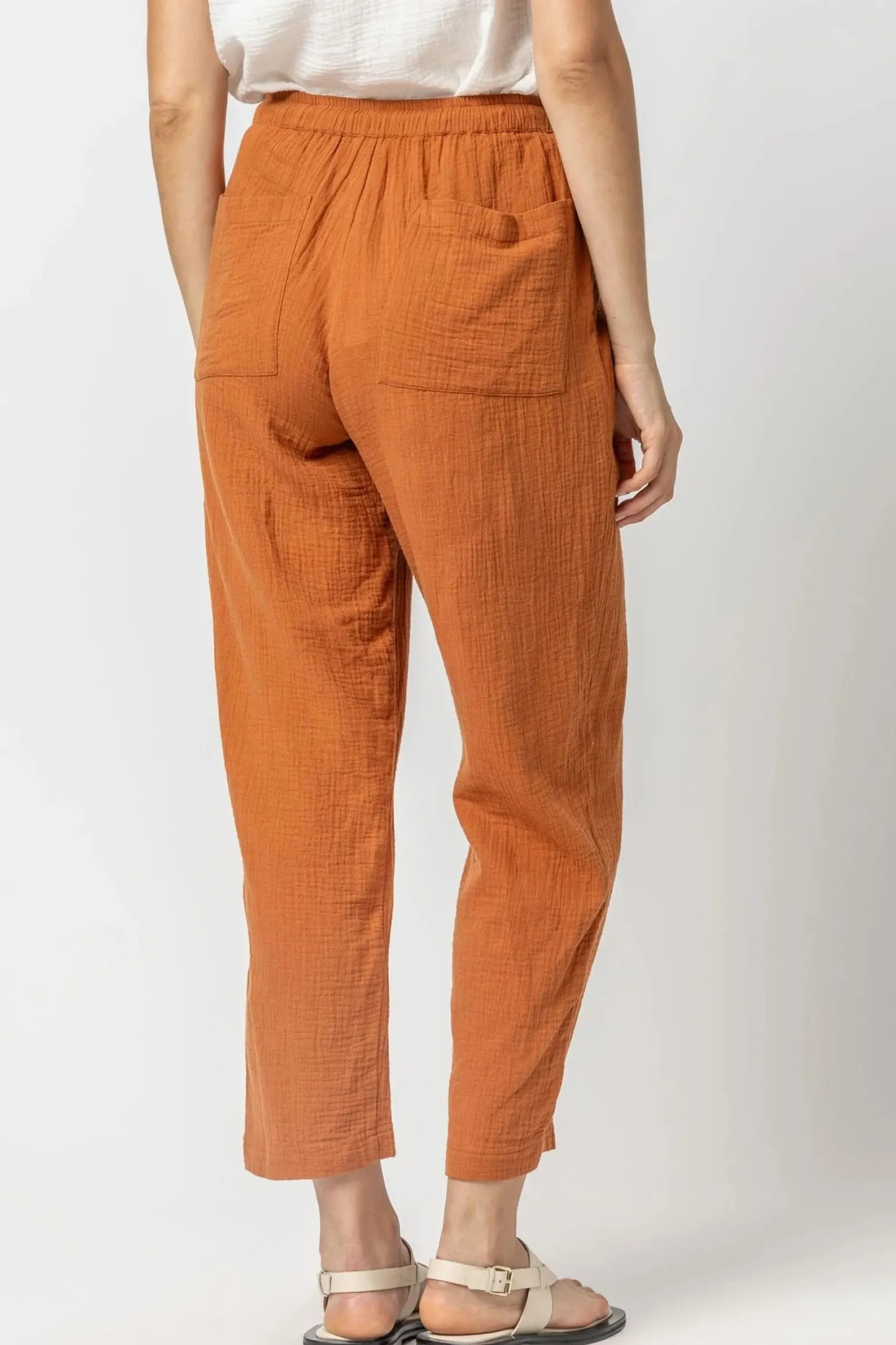 Straight Leg Gauze Pant Sienna