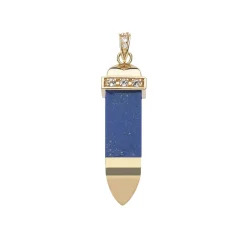 Strong Lapis Carved Sun Ray 16-18