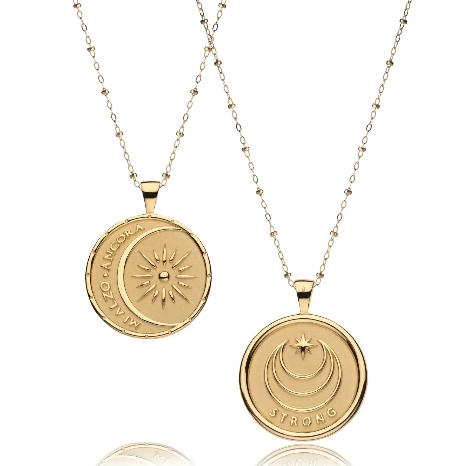 Strong Original Pendant Coin Mi Alzo Ancora 18