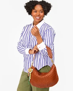 Suzette Shirt Royal/White Stripe