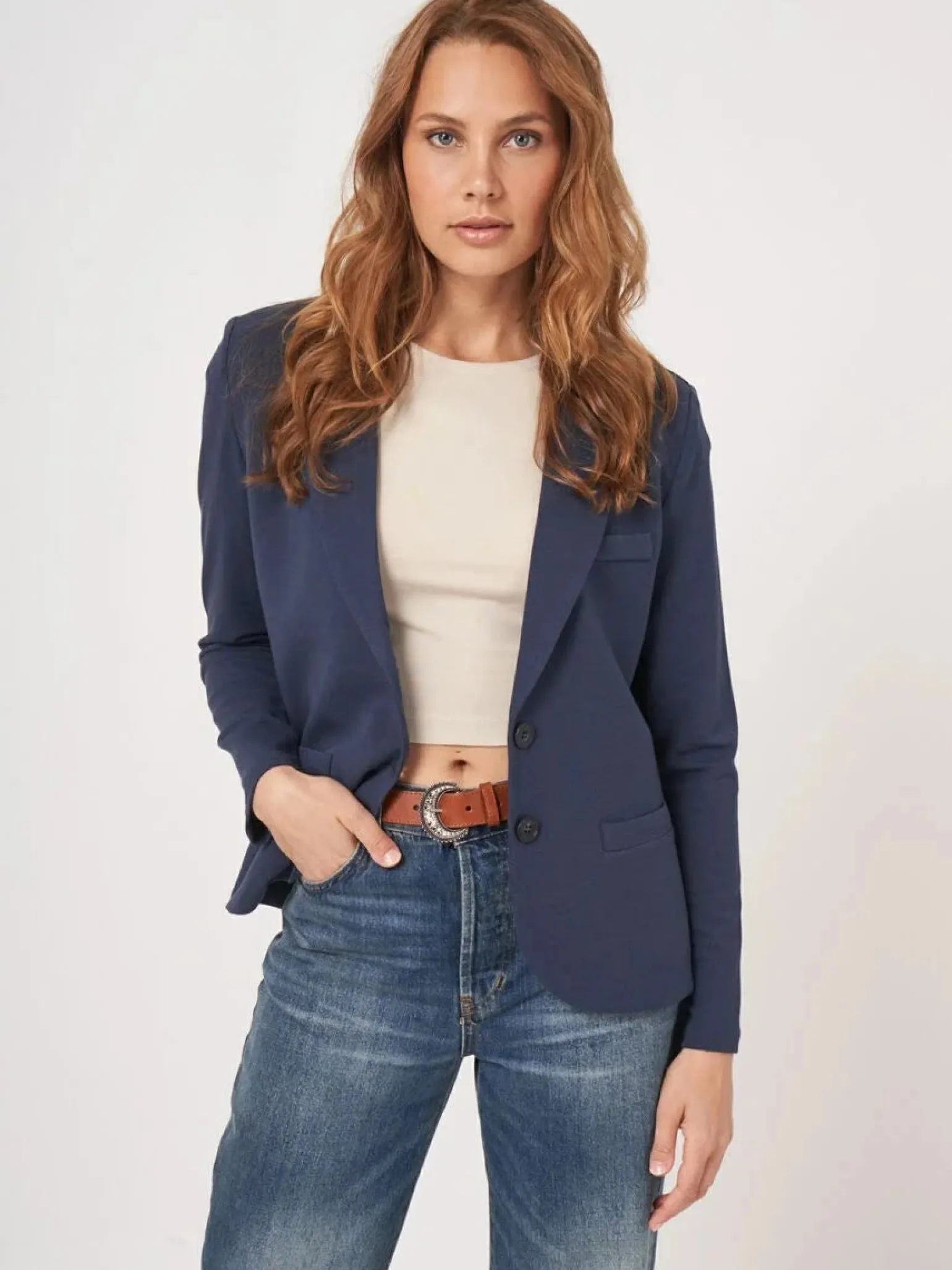 Sweatshirt Blazer Marine