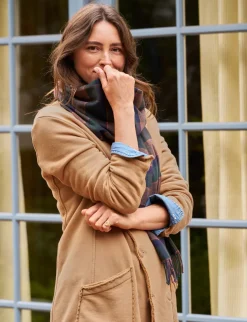 Sweatshirt Trench Coat Camel