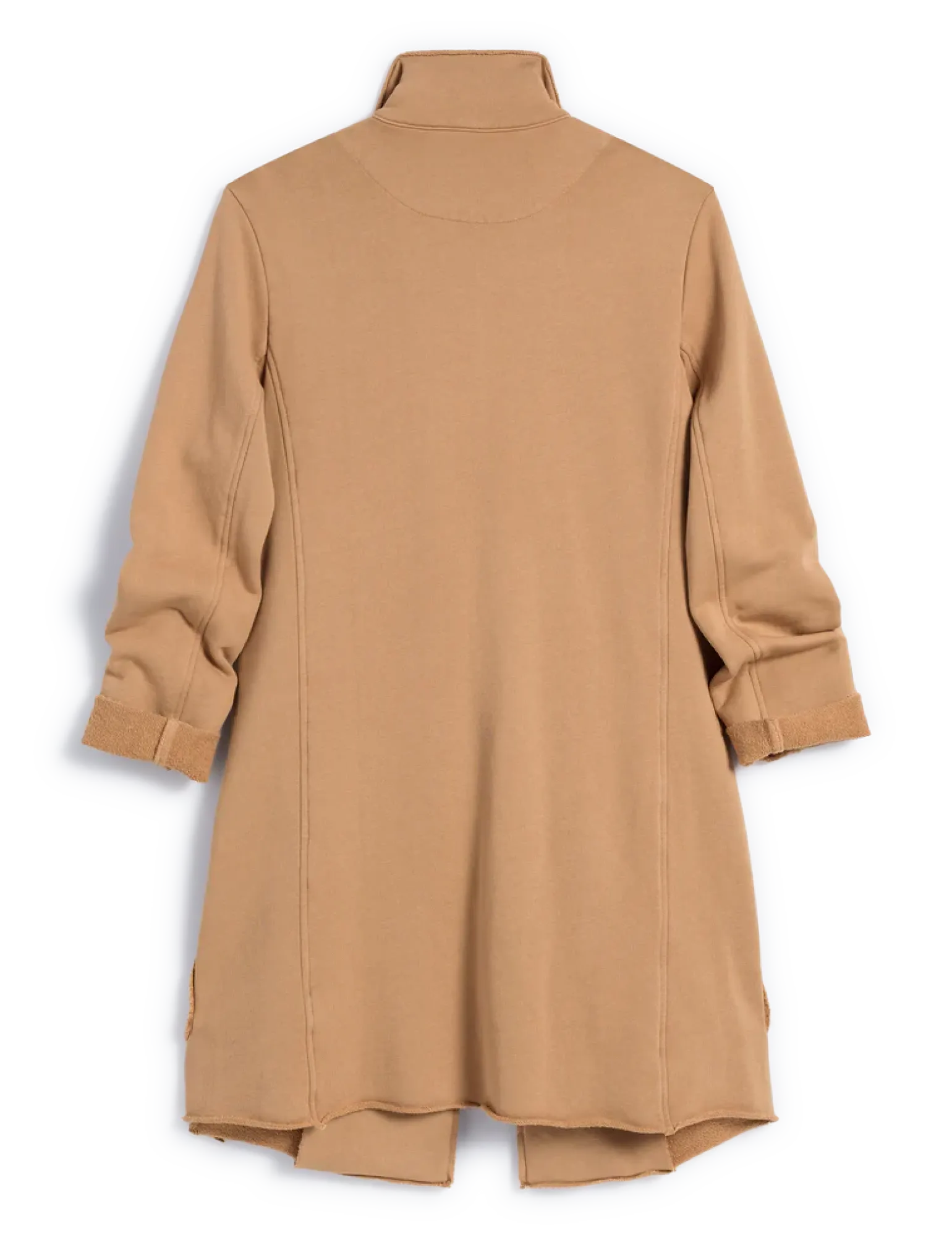 Sweatshirt Trench Coat Camel