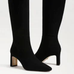 Sylvia Knee High Boot Black Suede