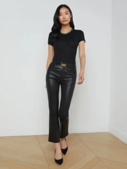 Tati High Rise Micro Boot Noir Coated
