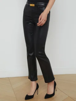 Tati High Rise Micro Boot Noir Coated