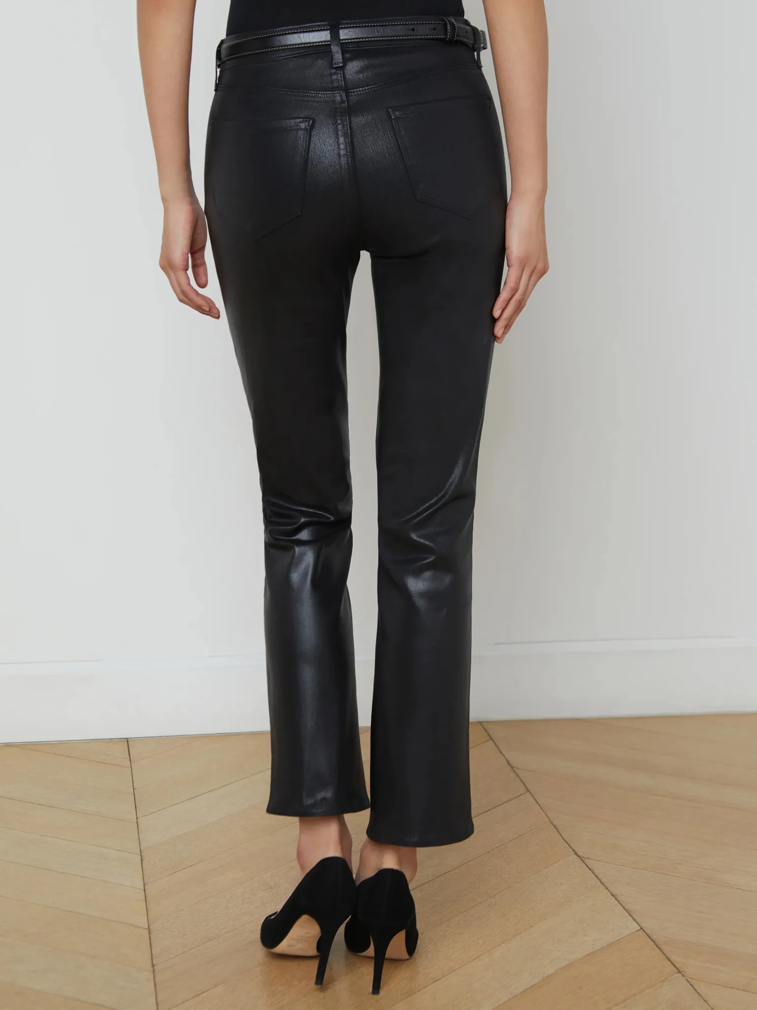 Tati High Rise Micro Boot Noir Coated