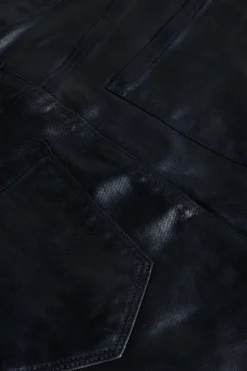 Tati High Rise Micro Boot Noir Coated