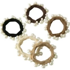 Textured Seamless Pearl Hair Ties