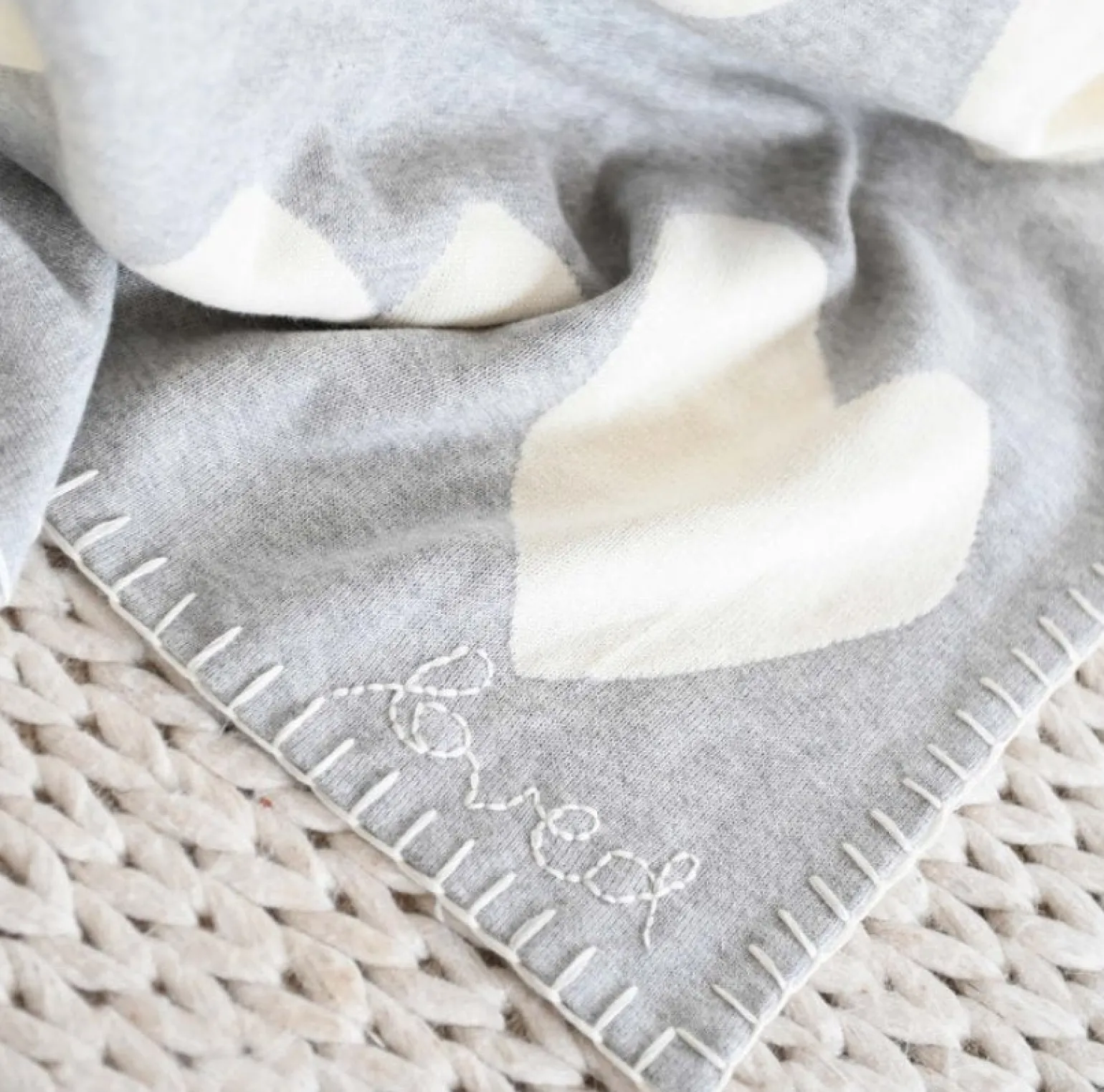 The Blanket Imperfect Heart Heather Grey