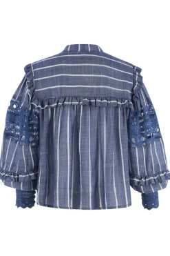 The Danielle Shirt Chambray Stripe