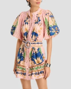 The Dream Garden Pink Mini Dress