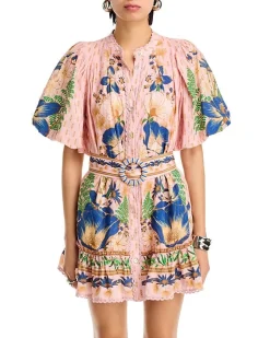 The Dream Garden Pink Mini Dress