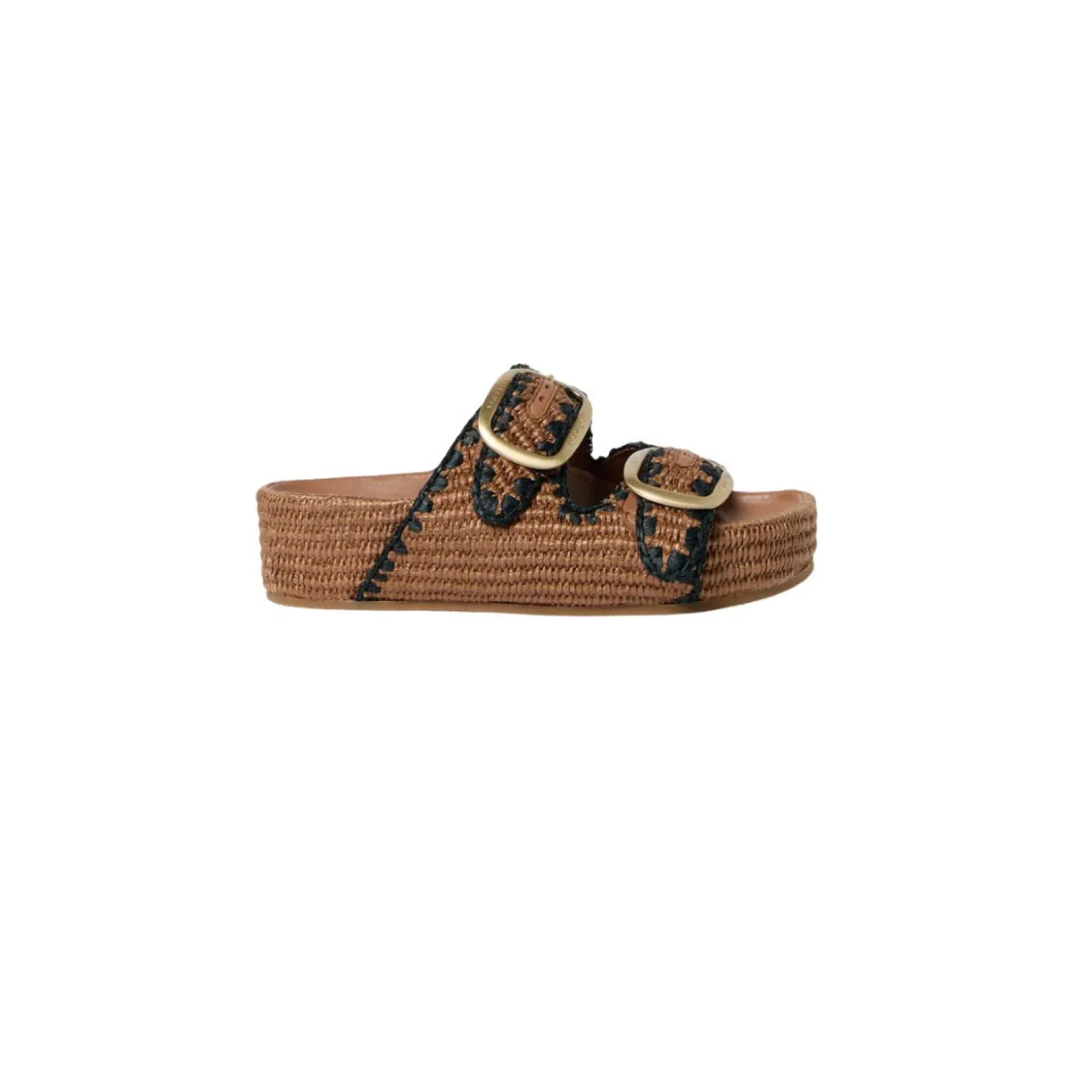 Theo Two Band Sandal Brown/Black