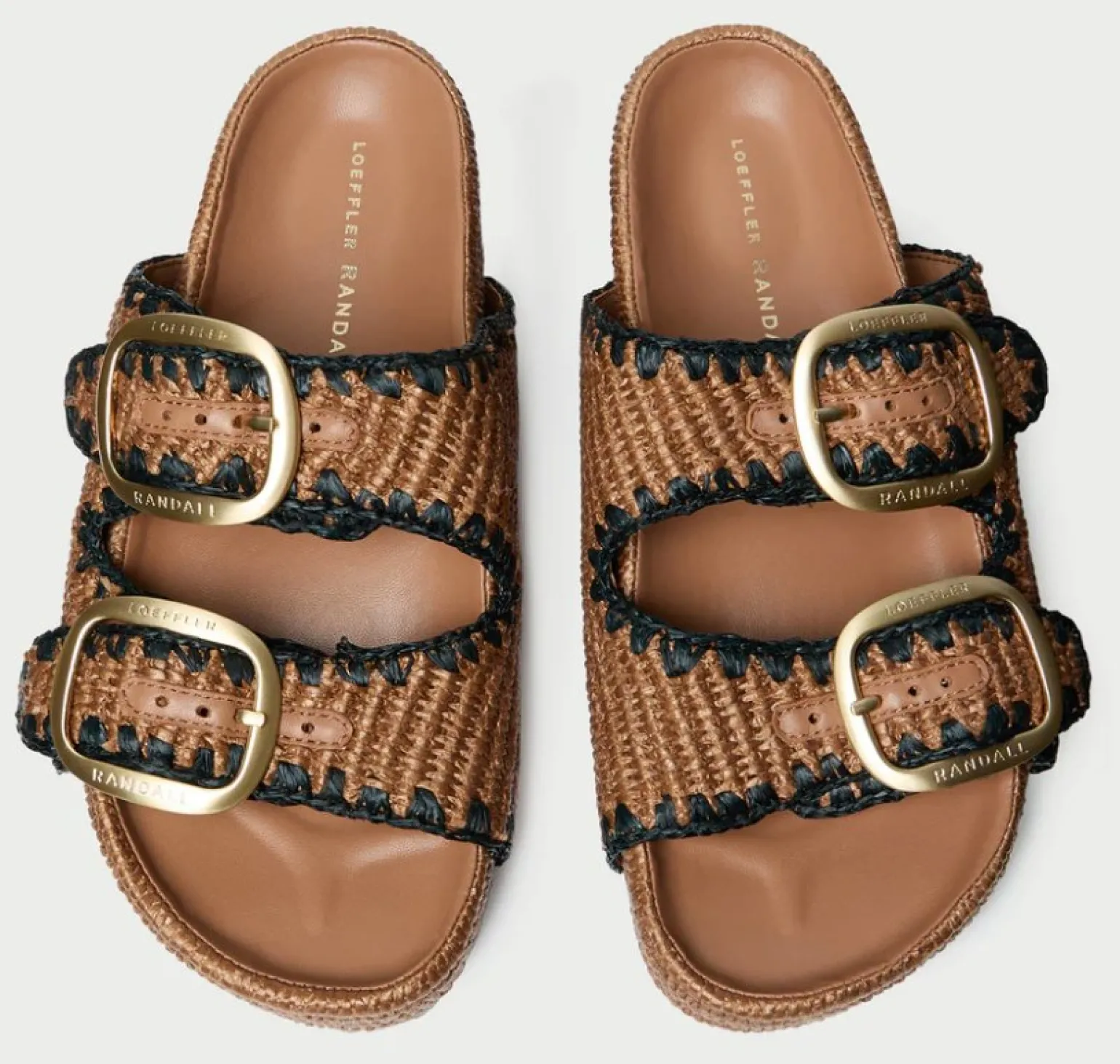Theo Two Band Sandal Brown/Black