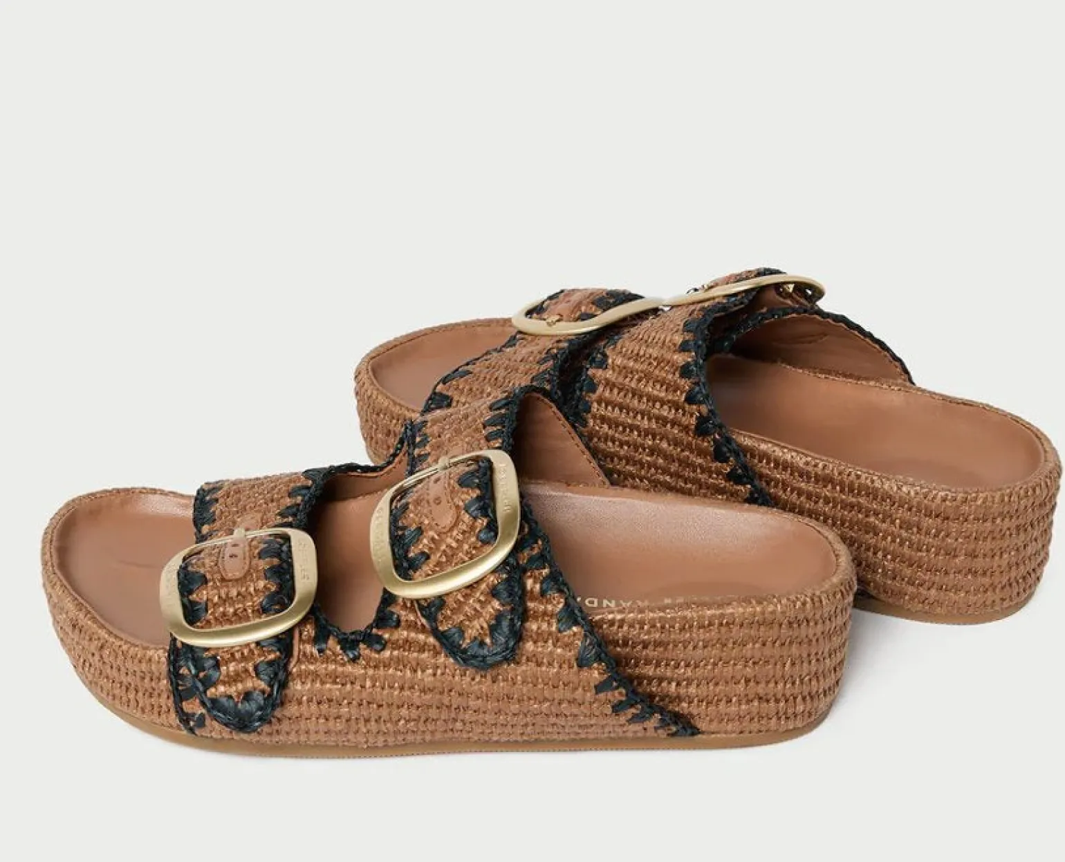 Theo Two Band Sandal Brown/Black