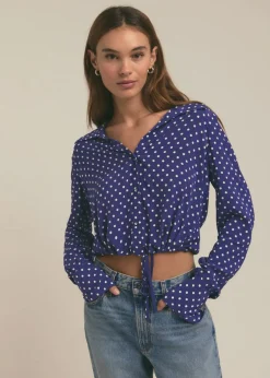 The Parker Top Venetian Ditsy Dot