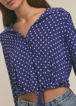 The Parker Top Venetian Ditsy Dot