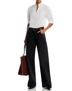 The Ruffle Collar Top White