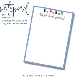 Things To Do After Pickleball Notepad