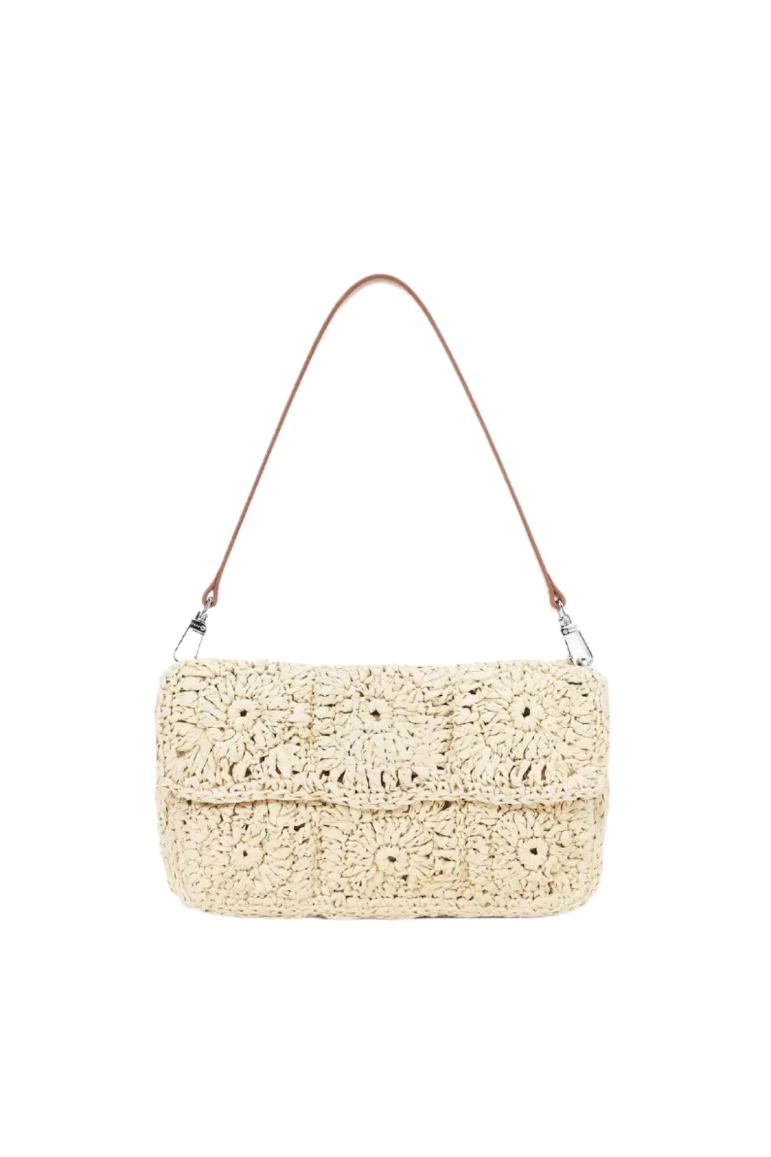 Timmy Crochet Shoulder Bag Natural