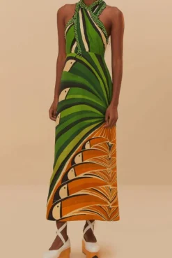 Toucan Tree Dress Green