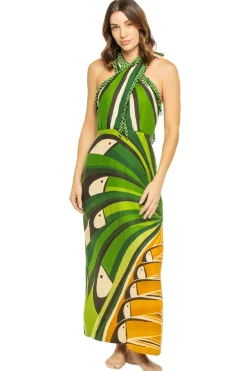 Toucan Tree Dress Green