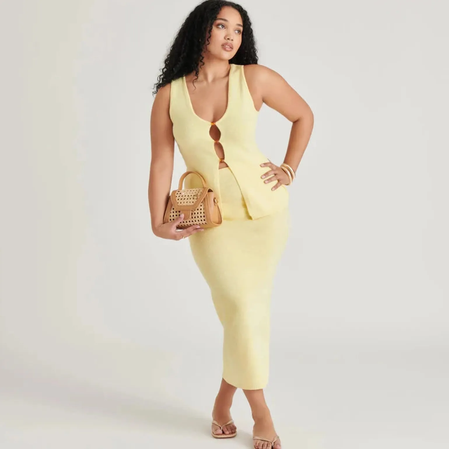 Tropez Crossbody Camel Natural Cane