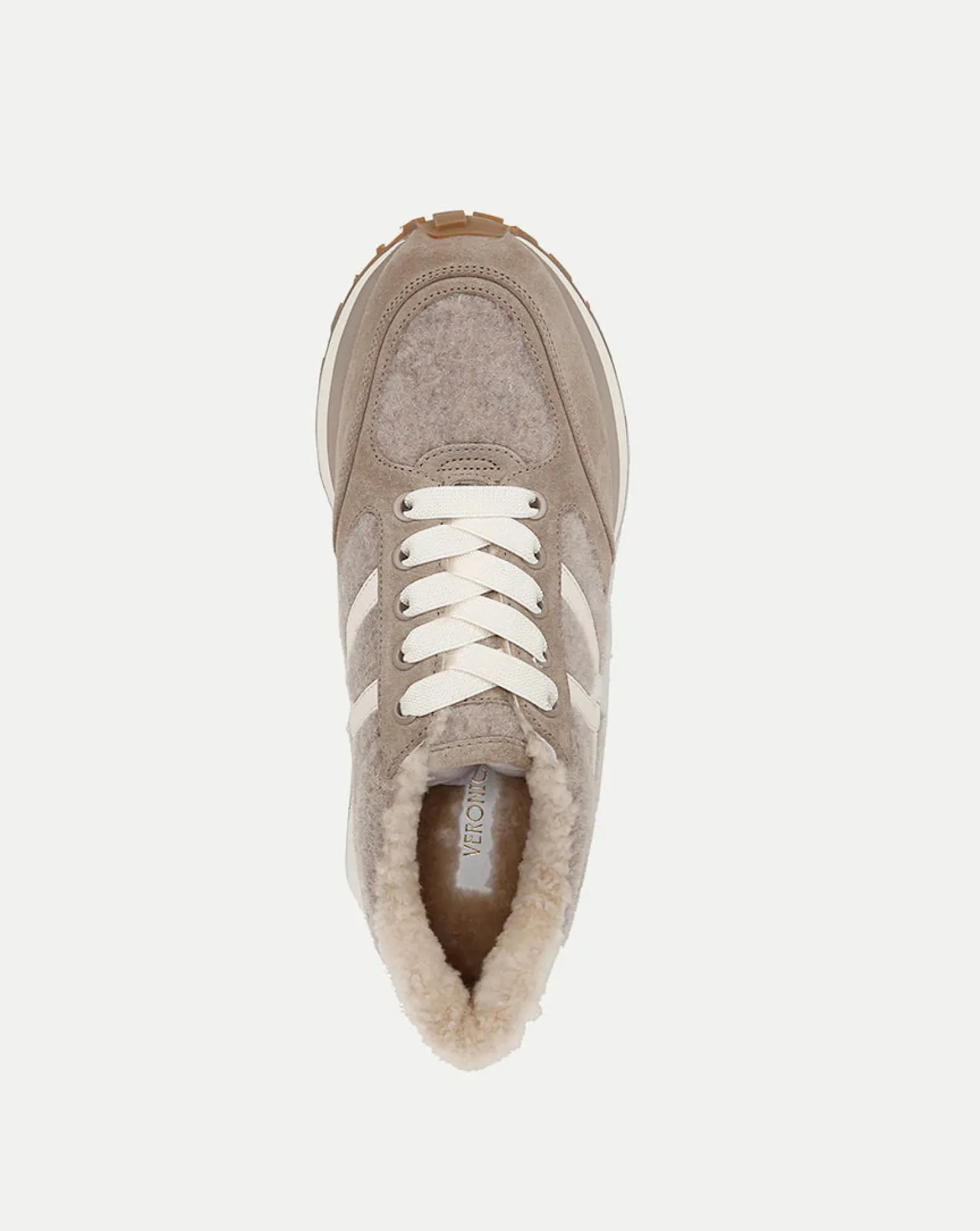 Valentina Shearling Sneaker Cobblestone