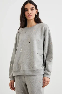 Varsity Sweatshirt Champagne Embroidery