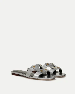 Via Slide Sandal Silver