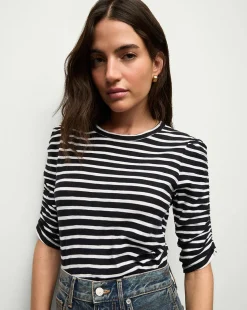 Waldorf Tee Navy/White