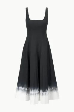Wells Dress Onyx Tie Dye