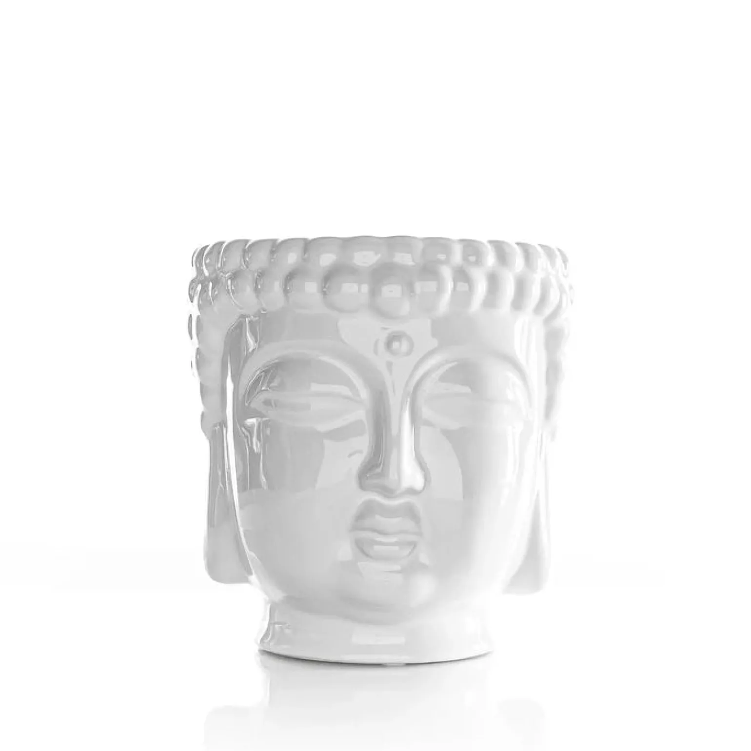 White Buddha Candle